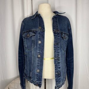 American Eagle Outfitters Dark Blue Jean Jacket